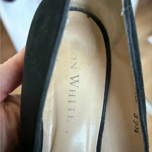 Ron White Black Suede Block Heel - Picture 8 of 10